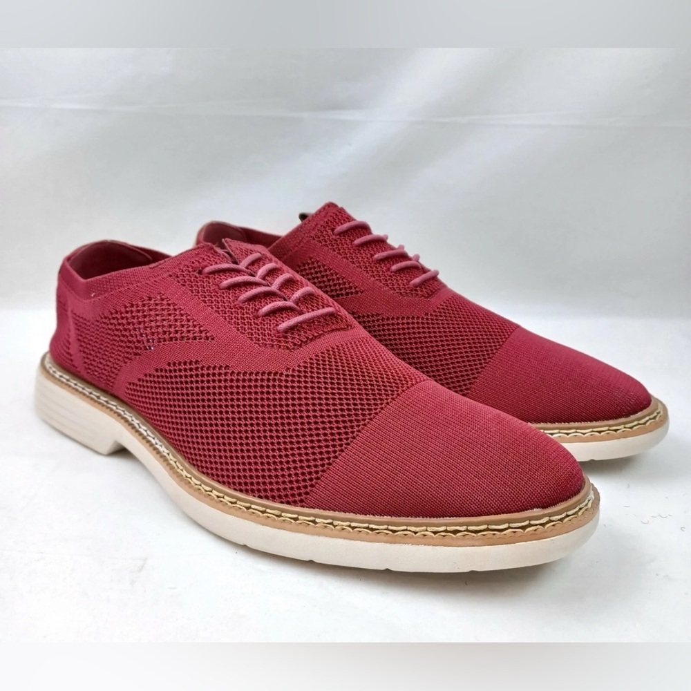 Alfani Varick Alfatech Comfort FLX Textured Knit Oxfords - Size 10